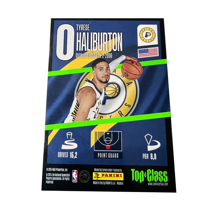 Коллекционные карточки PANINI Haliburton Pacers Team TC Collection Рефракция Игровые Карты РАРные Спортивные Карты 1 шт - изображение 2