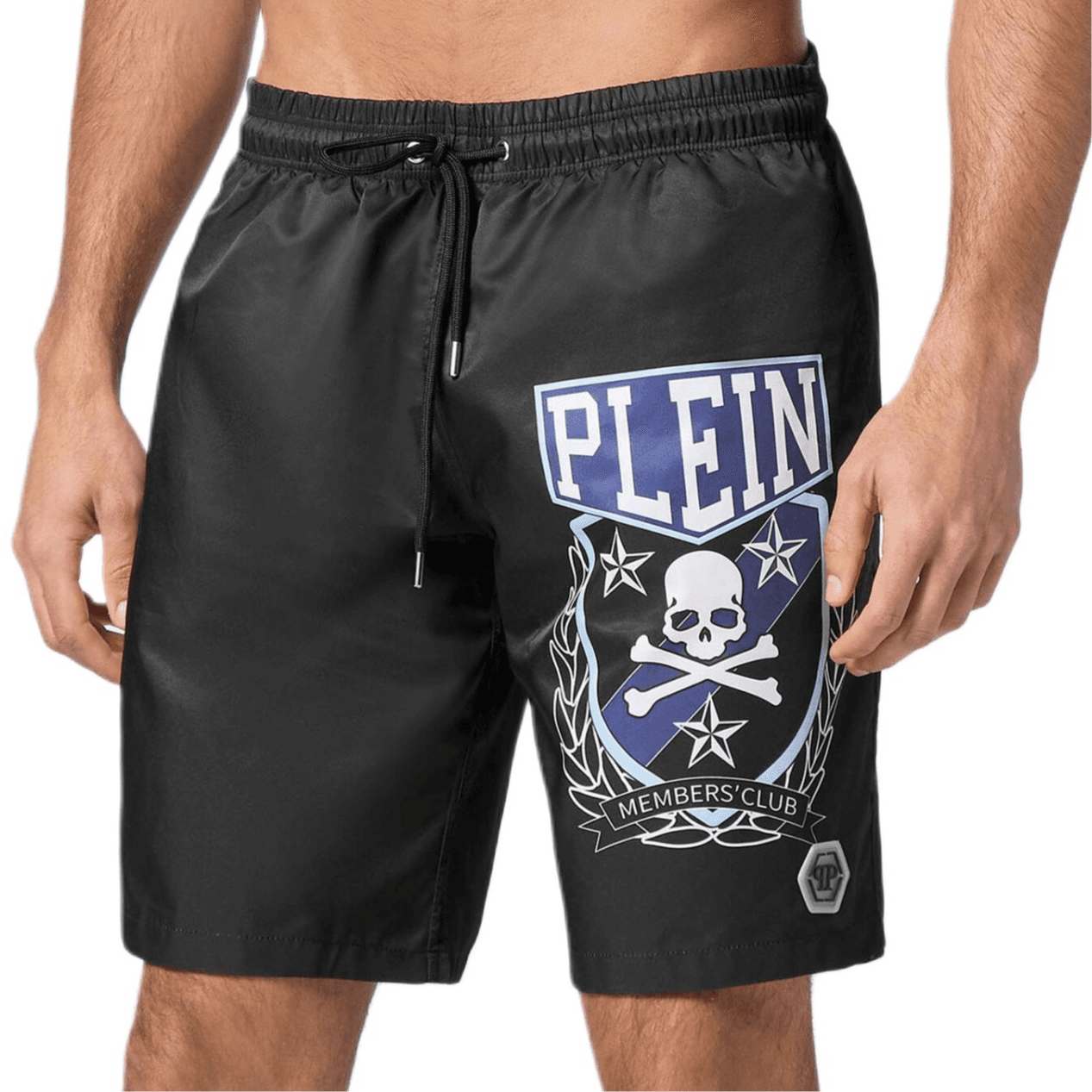 PHILIPP PLEIN Пляжные шорты Мужские Черные - изображение 2