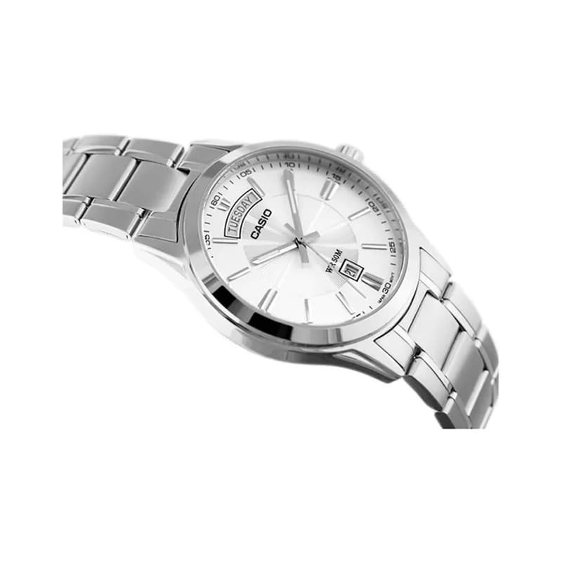 Часы CASIO Кварцевый механизм Часы Мужские Серебристый циферблат - изображение 2