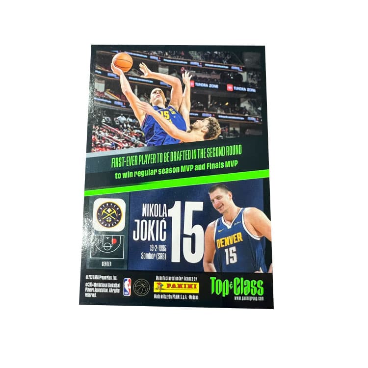 Коллекционные карточки PANINI Денвер Наггетс Коллекция Команды Никола Йокич Специальные Выпуски Карт Игровые Карты Редкие Спортивные Карты - изображение 2