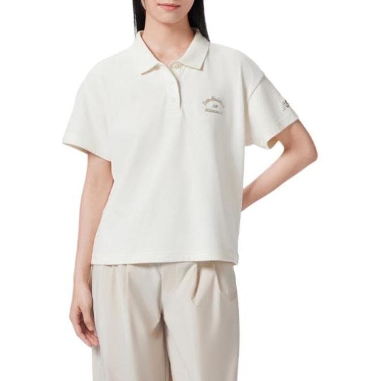 New Balance Polo Shirt Off-White - изображение 3