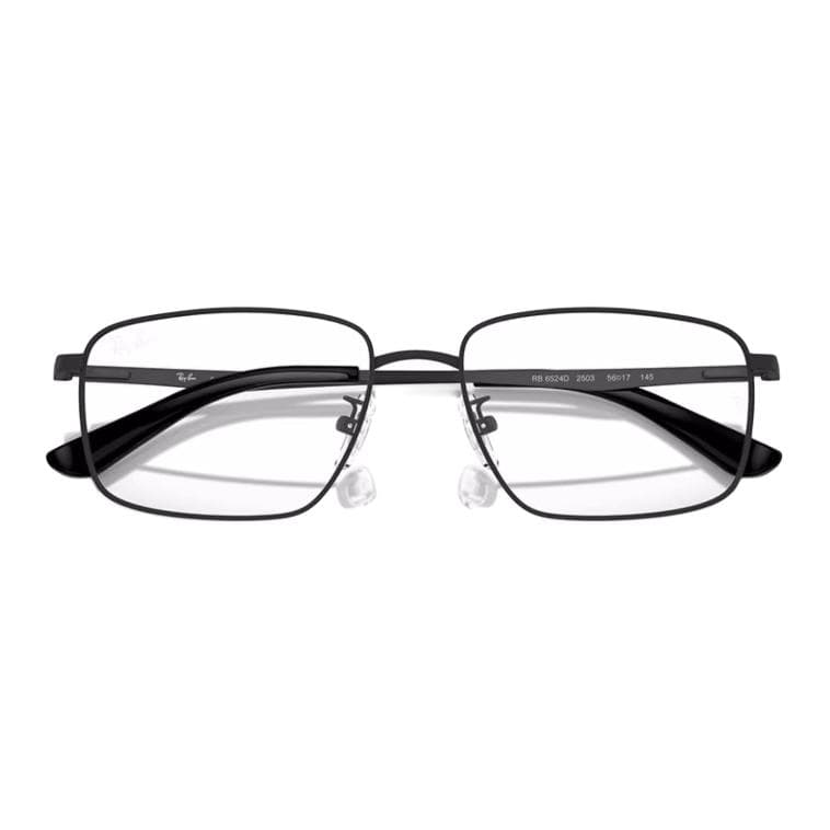 Оправа RayBan Сплав Металл Прямоугольные Оправы для Очков Унисекс Черные - изображение 3