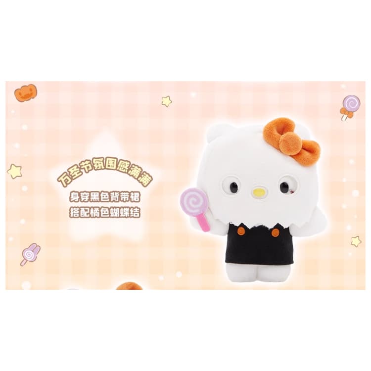 Sanrio Милый стиль Призрак Hello Kitty Куклы Плюшевый Украшение 12 см Длина тела - изображение 2