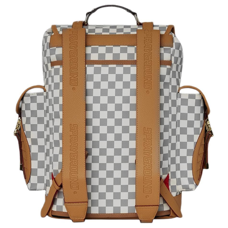 Рюкзак SPRAYGROUND Рюкзак из искусственной кожи унисекс белый-коричневый - изображение 5