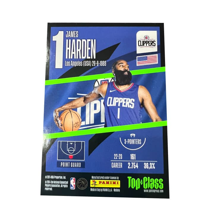 Коллекционные карточки PANINI Щипчики Джеймс Харден Коллекция BIG Beard TC Рефракция Игровая карта Редкая карта Спортивные карты 1 шт - изображение 2