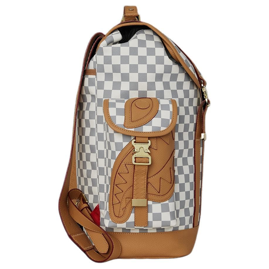 Рюкзак SPRAYGROUND Рюкзак из искусственной кожи унисекс белый-коричневый - изображение 4
