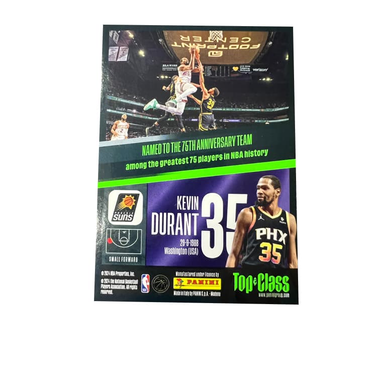 Коллекционные карточки PANINI 2024 Баскетбол NBA SUNS Ядерный Специальная карта Кевина Дюранта Звезда Редкая карта Спортивные карточки 1 шт - изображение 2