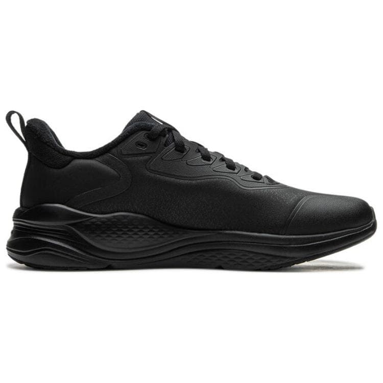 Кроссовки для бега Li-Ning LINING Cloud Универсальный модный тренд удобный с флисовой подкладкой амортизация износостойкий низкие кроссовки мужской черный - изображение 2