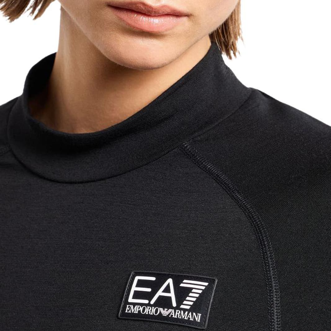 Футболка EMPORIO ARMANI EA7 FW24 T Рубашка Женская Черная - изображение 4