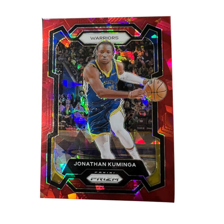 Коллекционные карточки PANINI x Warriors Kuminga Prizm Red Ice Curry Teammate Trading Card Rare Sports Card Single - изображение 1