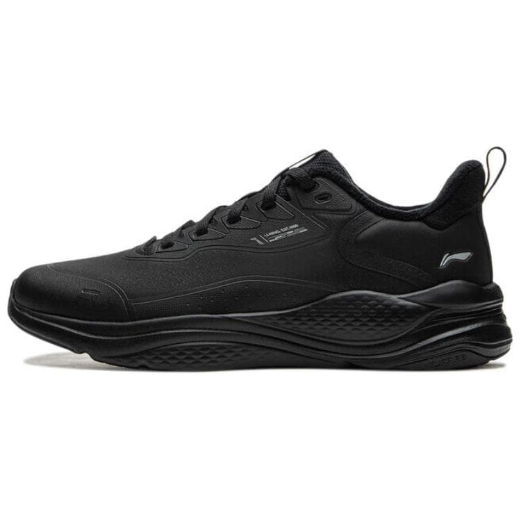 Кроссовки для бега Li-Ning LINING Cloud Универсальный модный тренд удобный с флисовой подкладкой амортизация износостойкий низкие кроссовки мужской черный - изображение 1