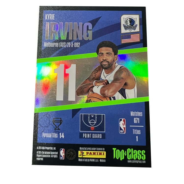 Коллекционные карточки PANINI Dallas Mavericks Kyrie Irving Коллекция Euro GOD TC Неостановимый Игровая карта РАРная спортивная карта 1 шт - изображение 2