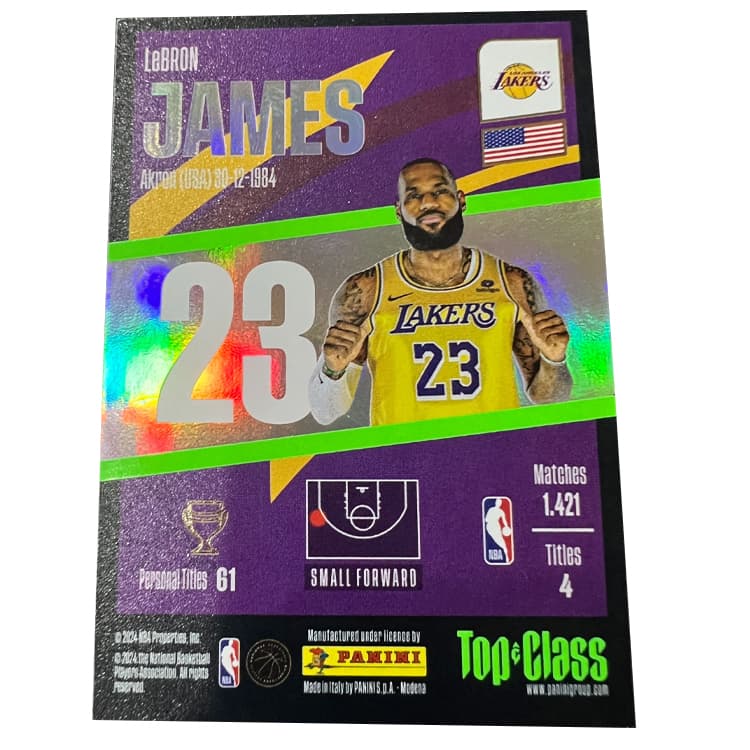 Коллекционные карточки PANINI 2024 Баскетбол NBA Лейкерс ЛеБрон Джеймс Коллекция TC Спортивные карты Редкие карты - изображение 2