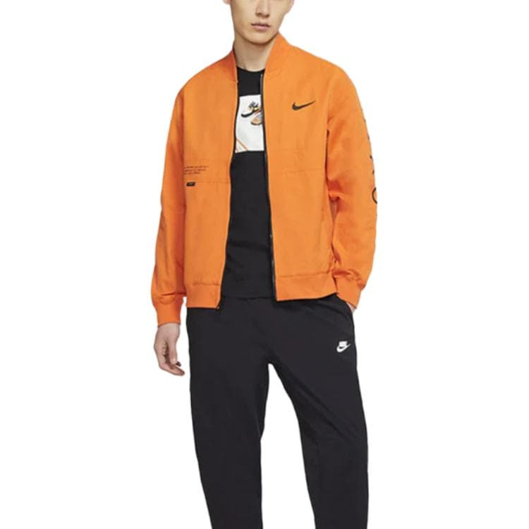Куртка Nike Sportswear Swoosh Orange Jacket - изображение 3