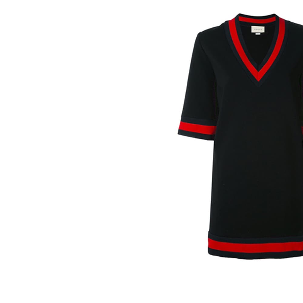 Платье Gucci V-Neck Dress Black - изображение 2
