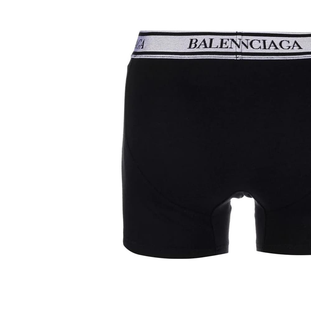 Трусы Balenciaga SS22 Logo Boxer Briefs Black - изображение 6