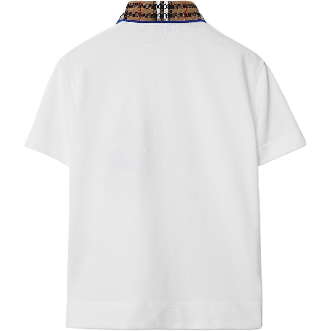 Футболка Burberry Check Collar Cotton Polo Shirt PoloT - изображение 2