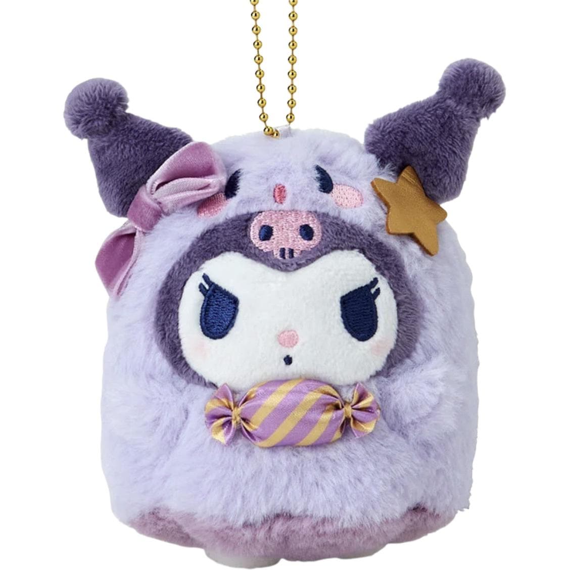 Sanrio Куроми Ключница плюшевая мультяшная призрак конфета 12 см - изображение 1