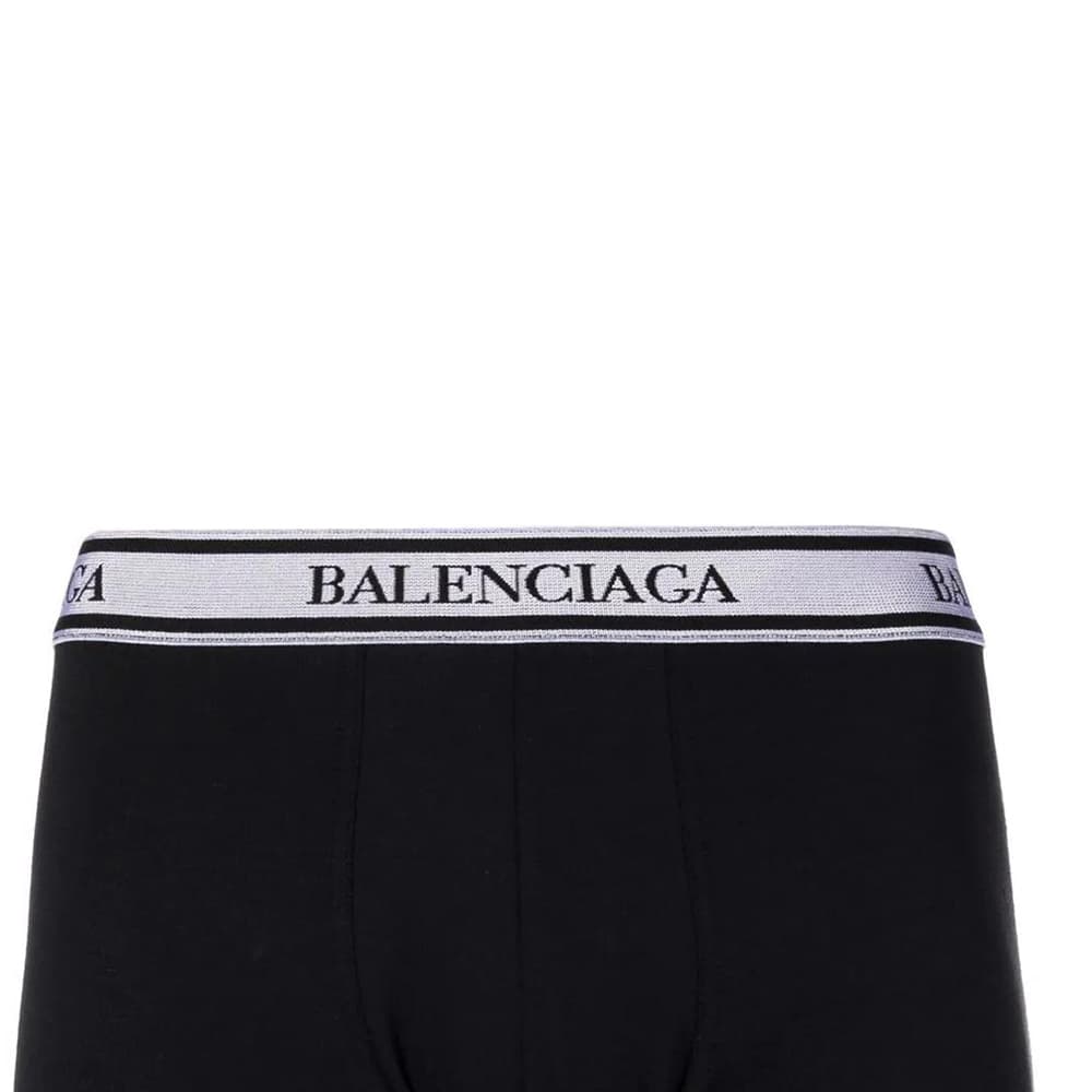 Трусы Balenciaga SS22 Logo Boxer Briefs Black - изображение 4