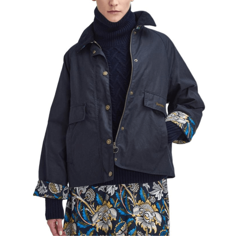 Куртка Barbour x William Morris FW24 Куртки и Пальто Женские Темно-синий - изображение 2