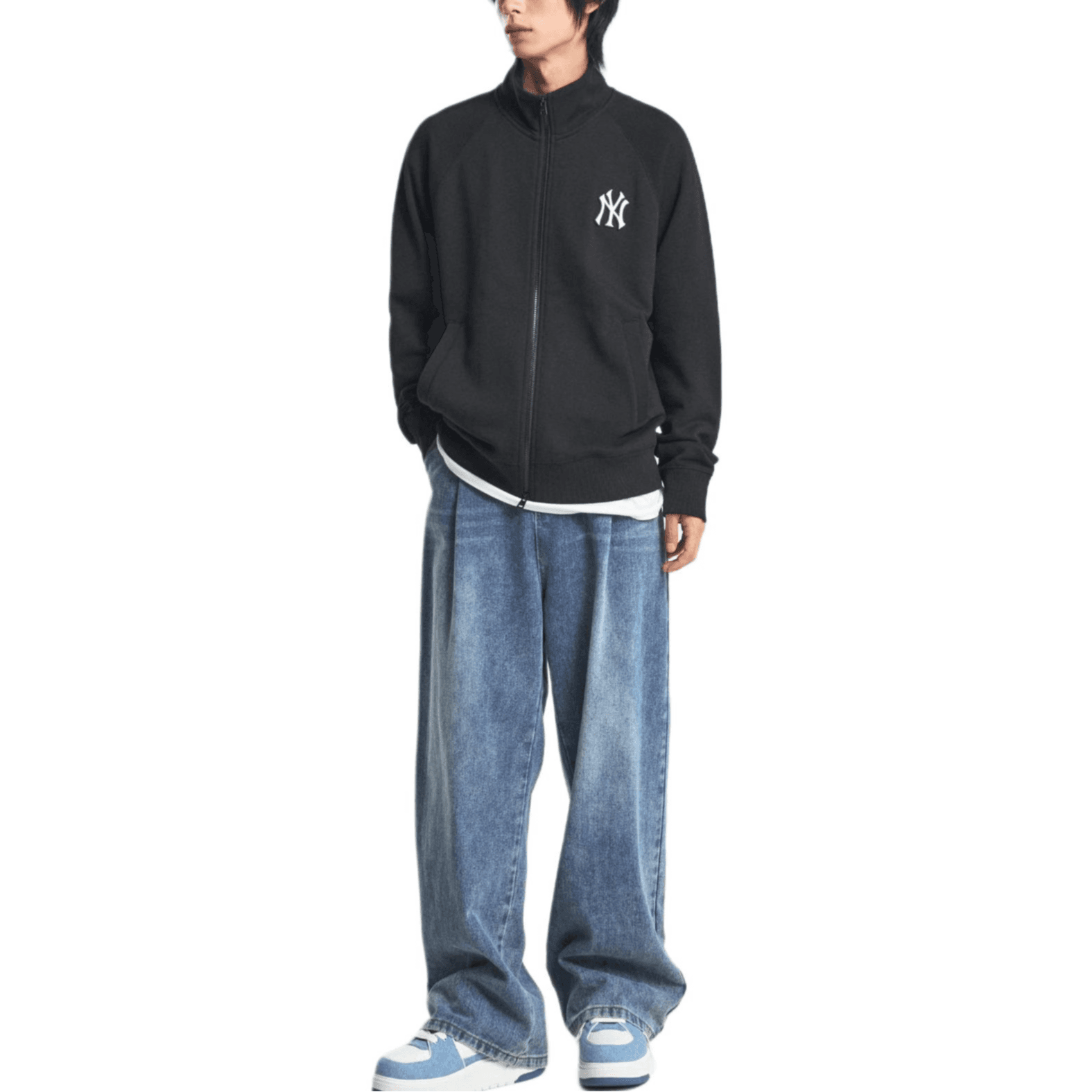 Куртка mlb Basic Collection New York Yankees Куртки Пальто Унисекс Черный - изображение 4