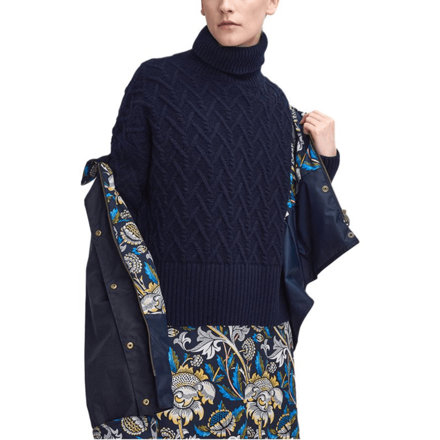 Куртка Barbour x William Morris FW24 Куртки и Пальто Женские Темно-синий - изображение 3