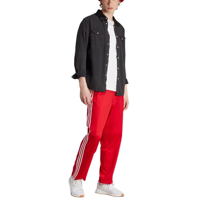 Штаны Adidas Originals FirebirdClassics Firebird Вязаные Тренировочные Штаны Мужские Алый - изображение 2