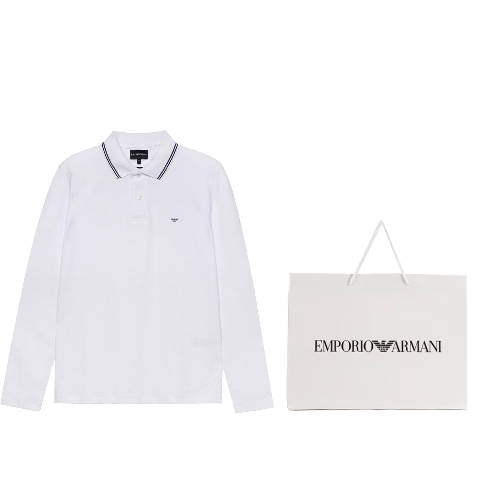 Поло Emporio Armani FW22 Logo Polo White - изображение 7