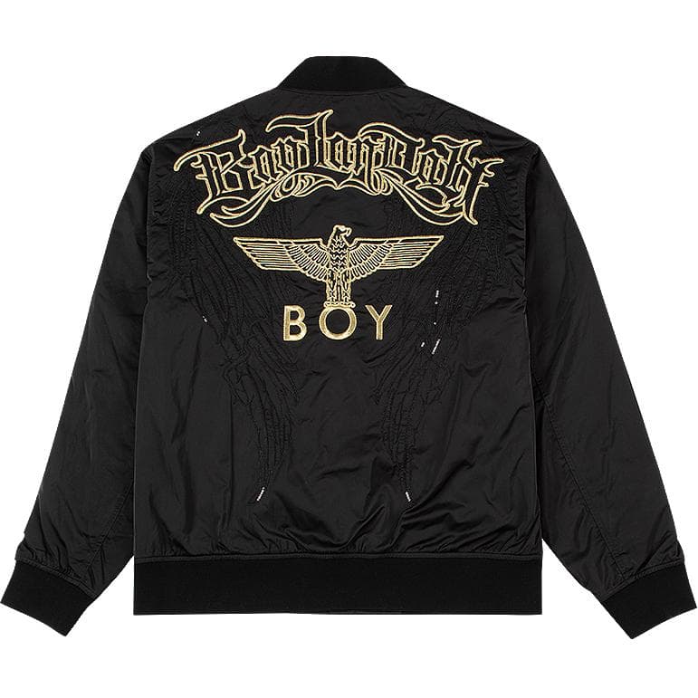 Зимняя куртка пуховик BOY LONDON Хлопковый пуховик унисекс черного цвета - изображение 2