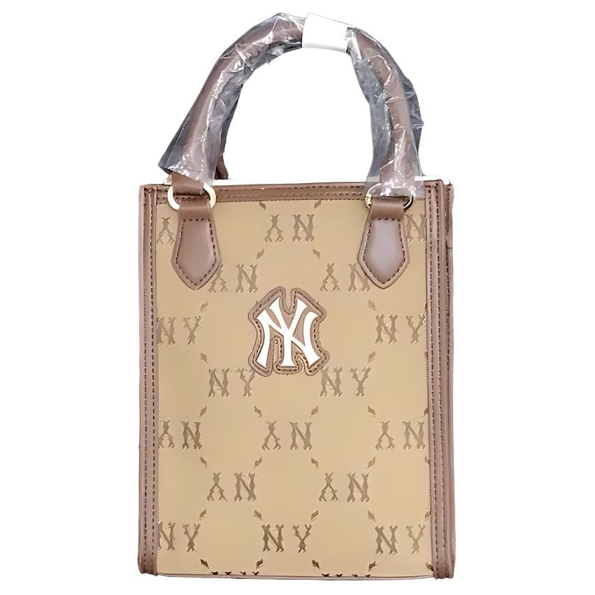 Сумка Mlb Base Logo Полиэстеровая ткань Сумка через плечо Сумка Обычная (Стандартная) Женская Коричневая - изображение 2