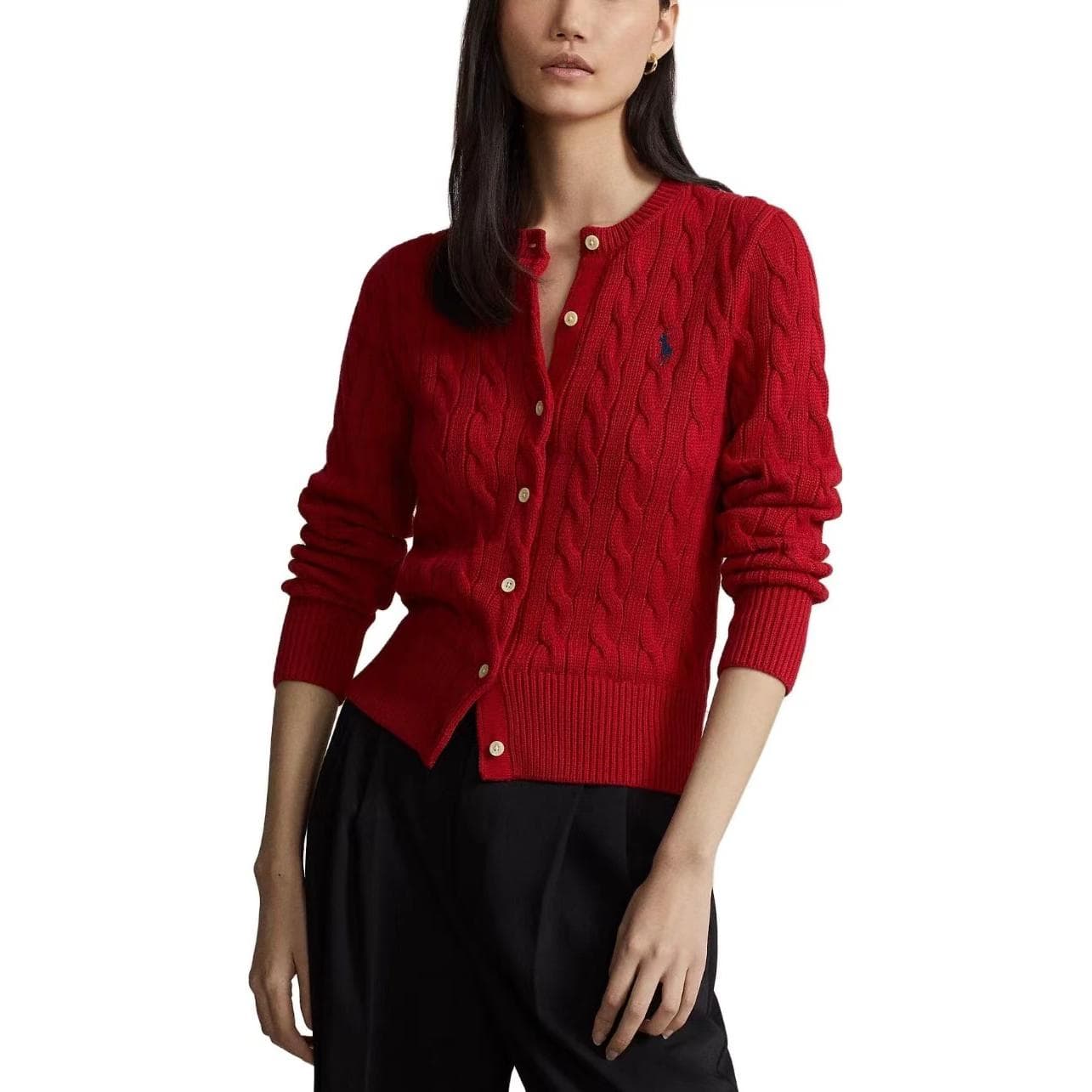 Кофта Polo Ralph Lauren SS23 Трикотаж Стандартный Размер Женский Красный - изображение 2