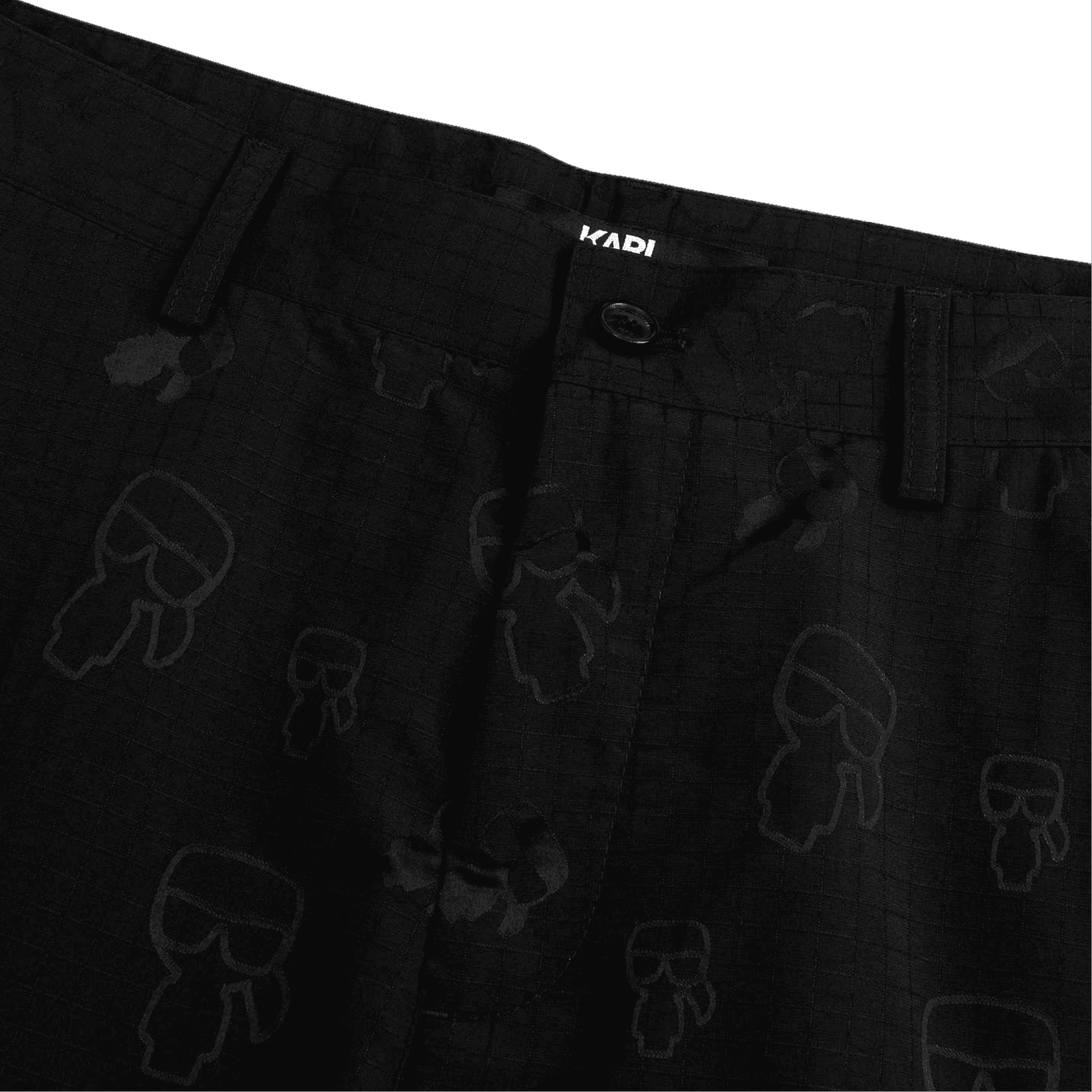 Шорты KARL LAGERFELD / Karl Lagerfeld Jeans Однотонный Прямой фасон Повседневные шорты Полурукав Унисекс Черный - изображение 6