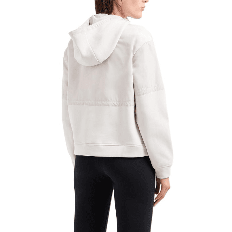Худи EMPORIO ARMANI EA7 FW24 Толстовка Женское Бежево-серый - изображение 4