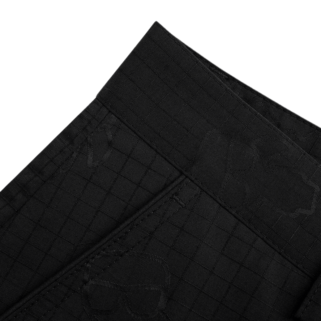 Шорты KARL LAGERFELD / Karl Lagerfeld Jeans Однотонный Прямой фасон Повседневные шорты Полурукав Унисекс Черный - изображение 4
