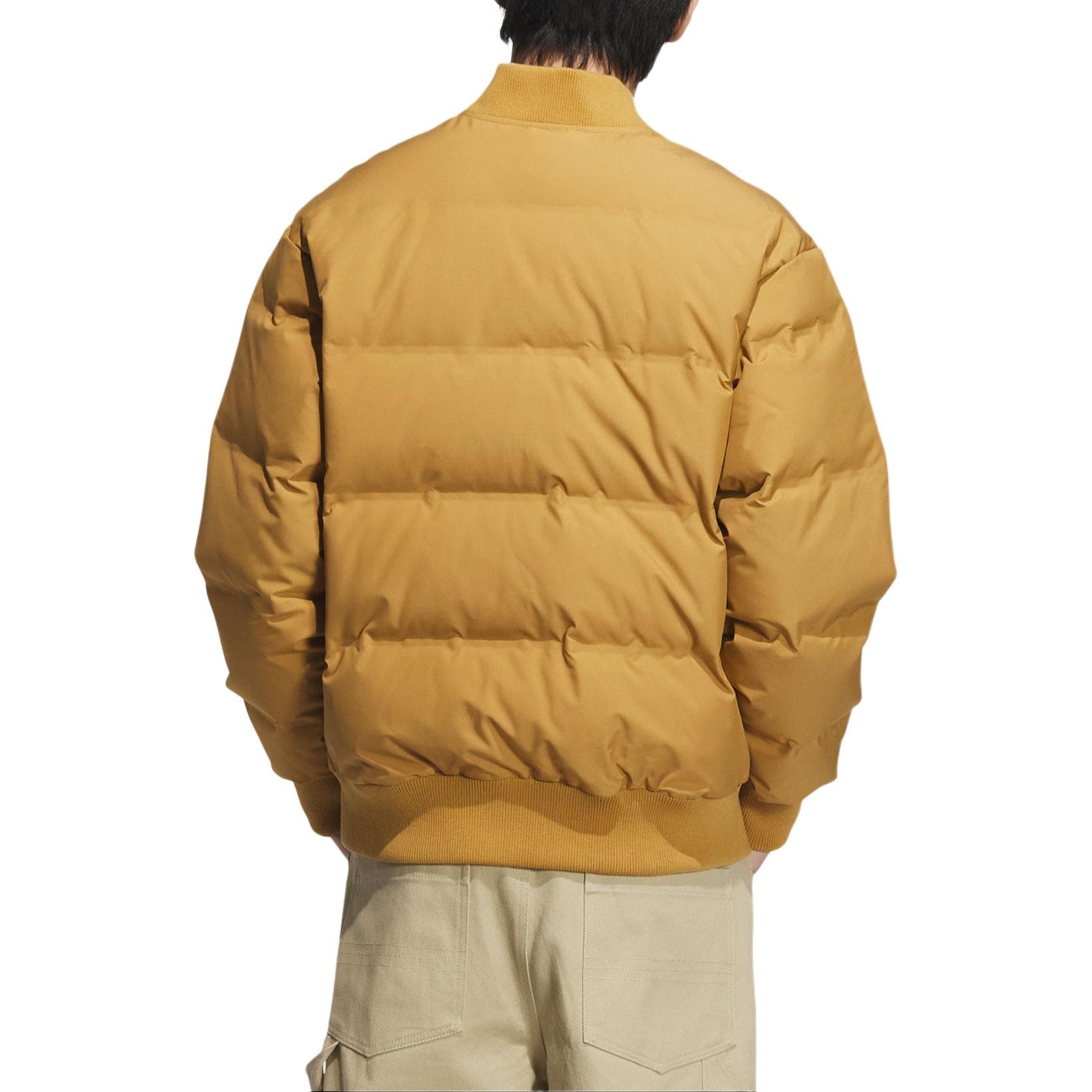 Куртка Adidas Originals CHILLAX LWD Пуховики и пальто унисекс цвет пшенично-коричневый - изображение 3