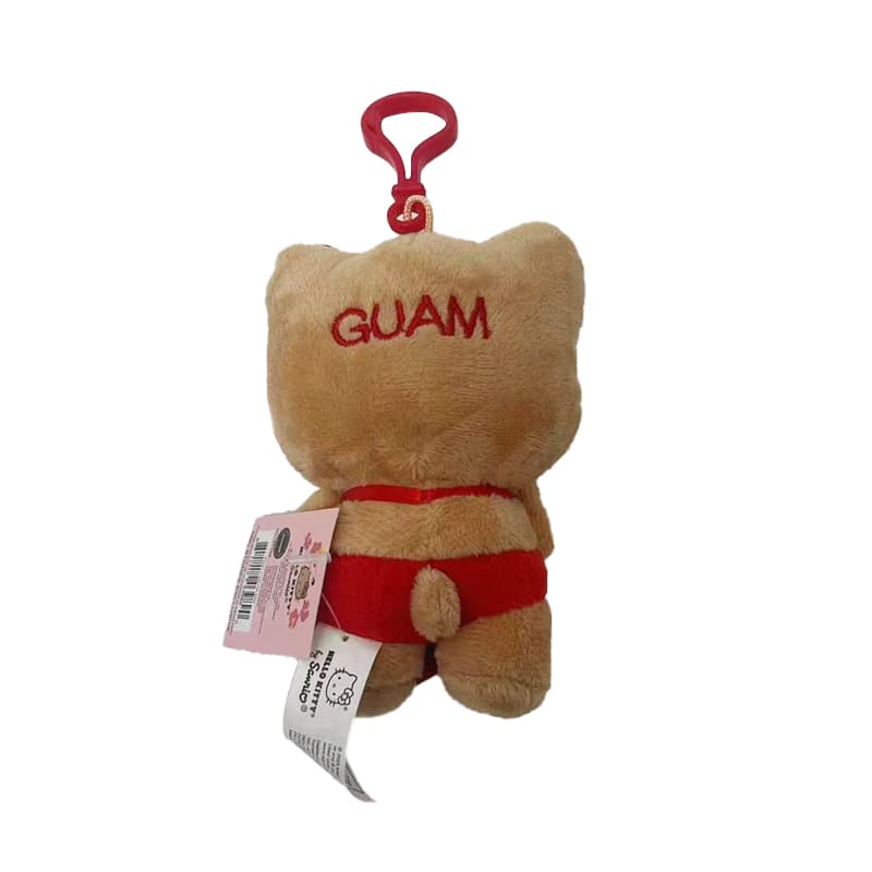 Санрио Hello Kitty GUAM Коллекция Кукла с серфбордом Плюшевый брелок Высота 16 см - изображение 2