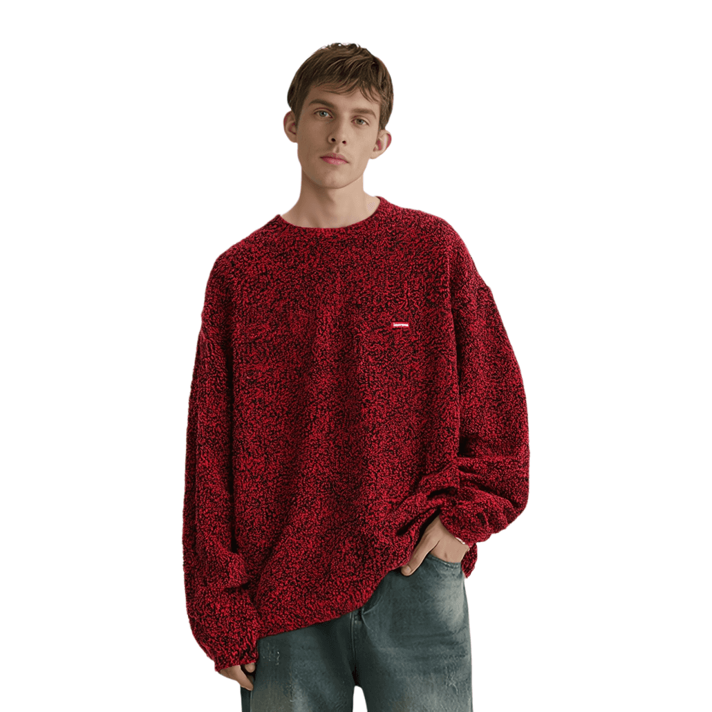 Кофта Supreme FW21 Week16 Mlange Rib Knit Sweater Logo - изображение 5