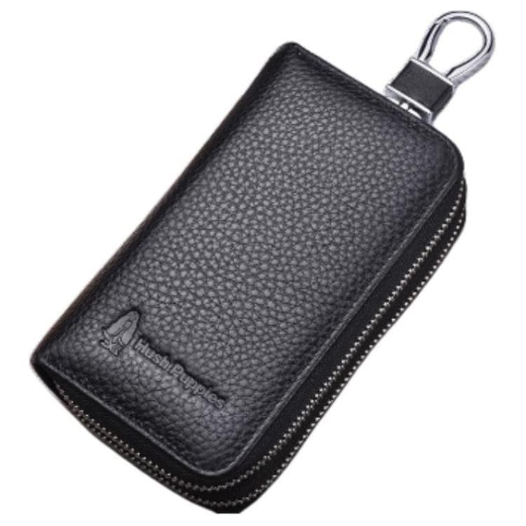 Ключница Hush Puppies Коровья кожа Мелочь Кошелек Key Pouch Мужской Черный - изображение 3