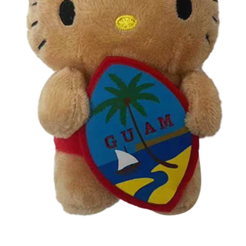 Санрио Hello Kitty GUAM Коллекция Кукла с серфбордом Плюшевый брелок Высота 16 см - изображение 4