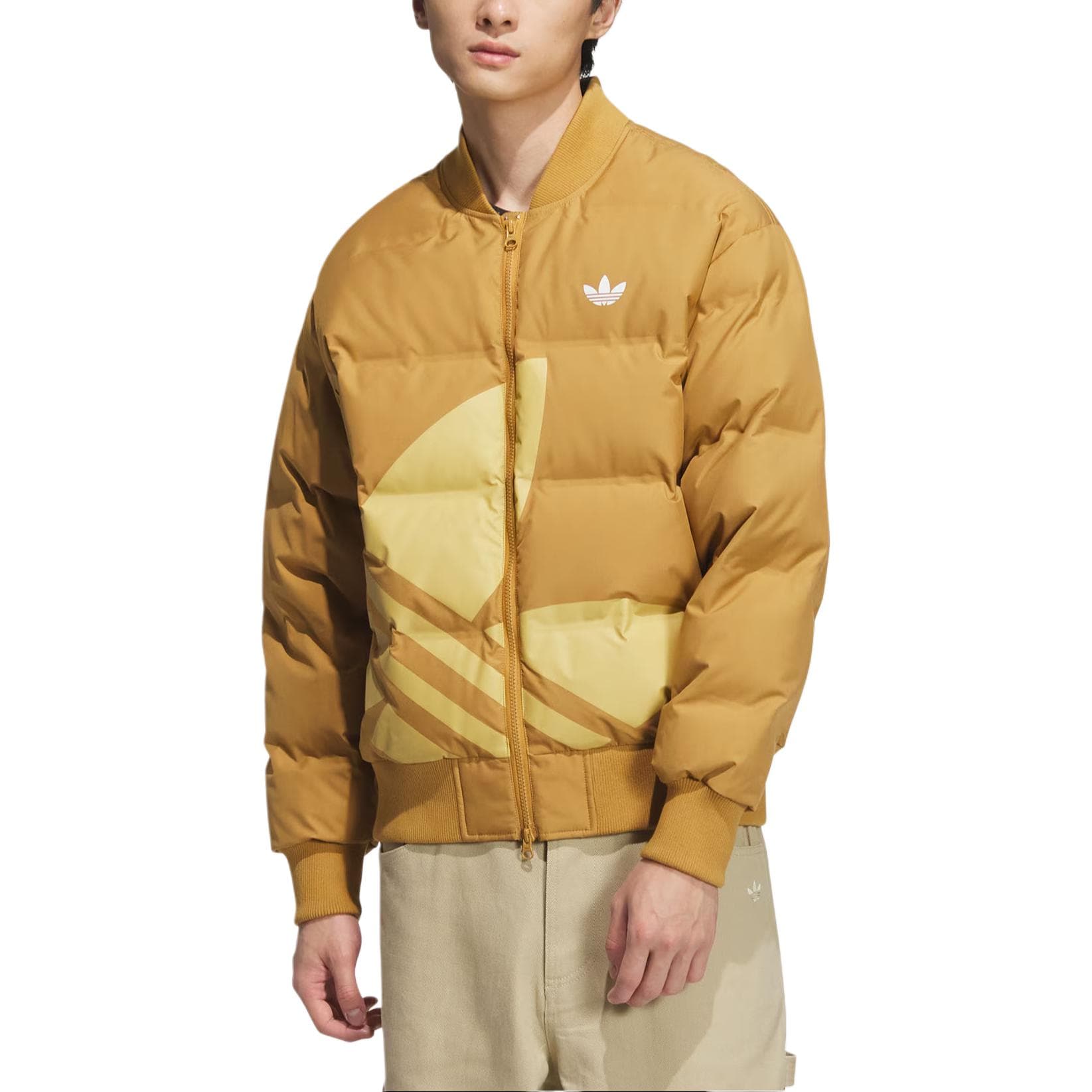 Куртка Adidas Originals CHILLAX LWD Пуховики и пальто унисекс цвет пшенично-коричневый - изображение 2