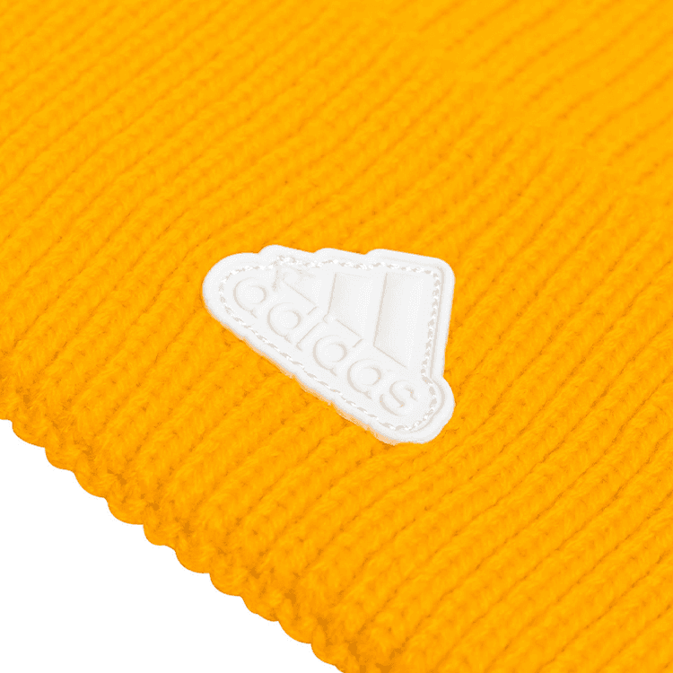 Шапка Adidas Акриловые шапки-бини унисекс ярко-золотого цвета - изображение 3
