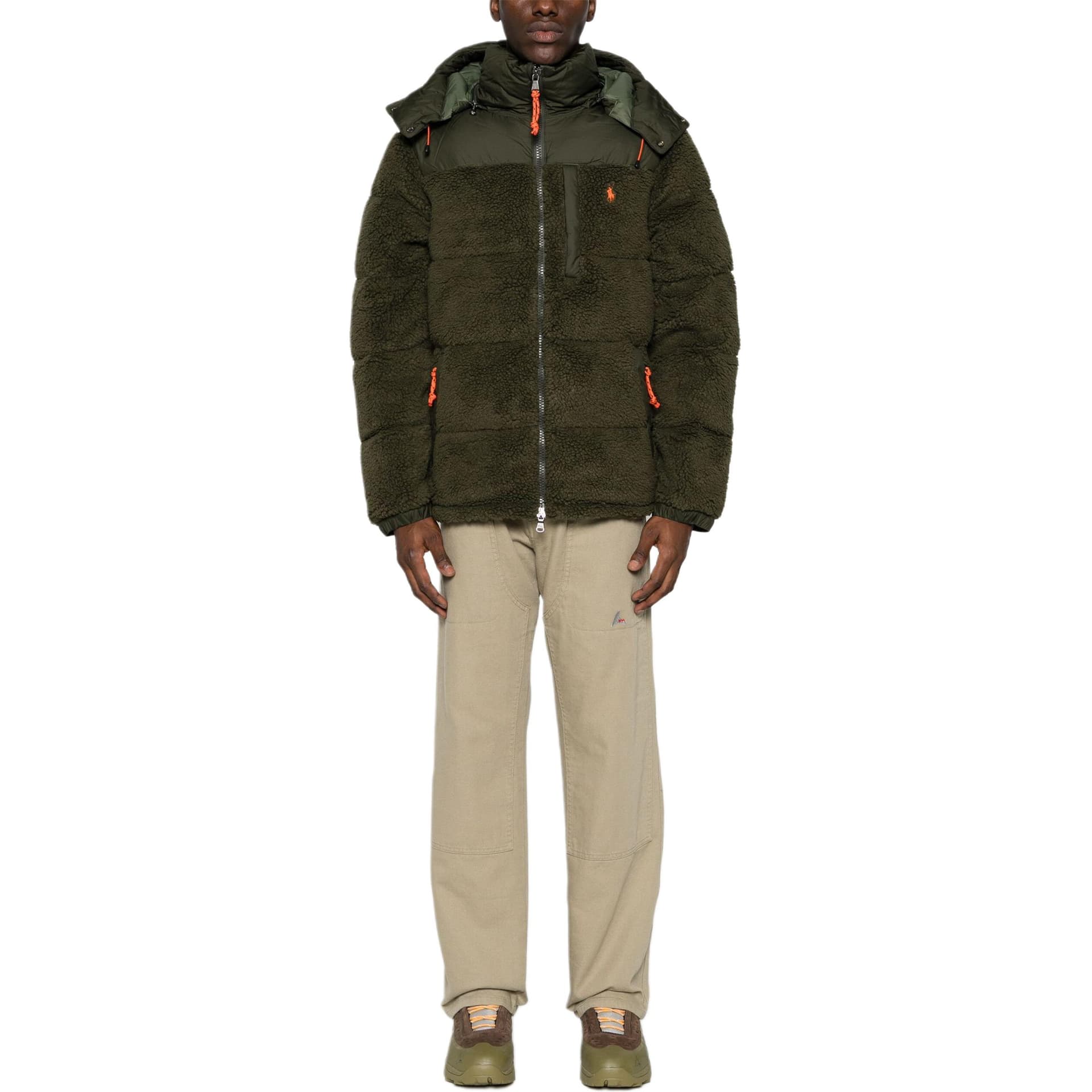 Зимняя куртка Polo Ralph Lauren FW24 Пуховик Мужской Армейский Зеленый - изображение 2