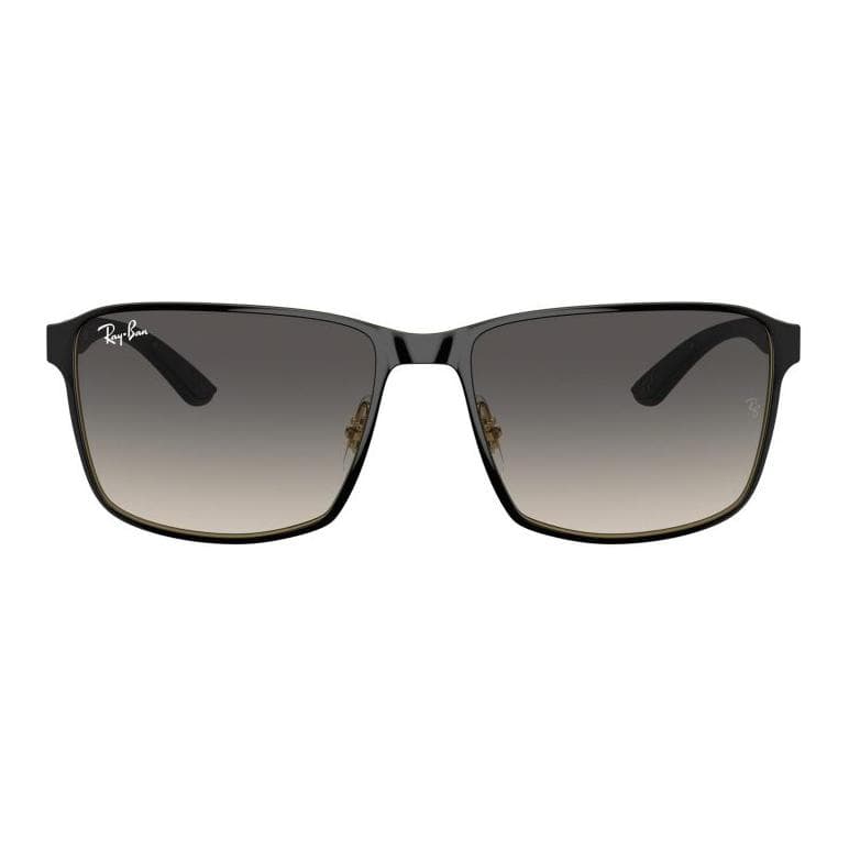 Солнцезащитные очки RayBan Металлические Квадратные Солнцезащитные Очки Унисекс Черные - изображение 2