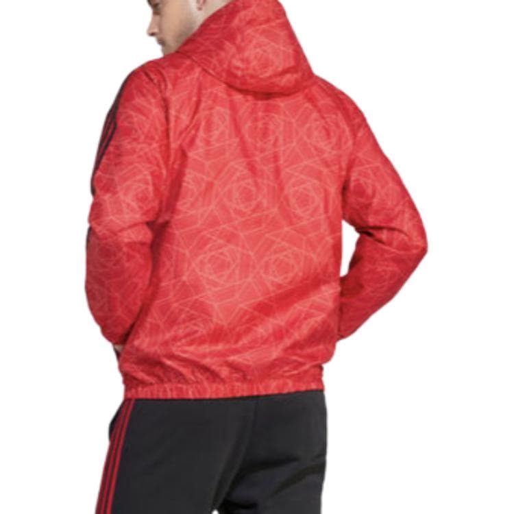 Куртка adidas Logo Print Hoodie Jacket University Red - изображение 3