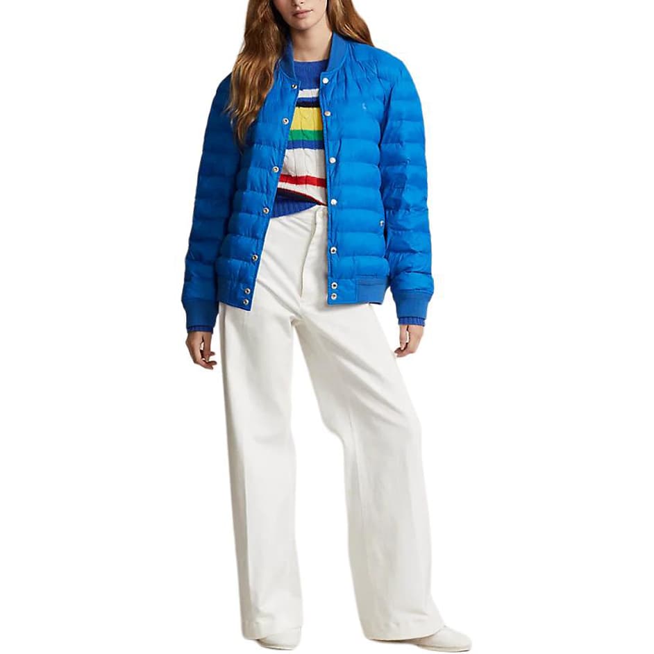 Polo Ralph Lauren Хлопковый пуховик женский синий - изображение 2