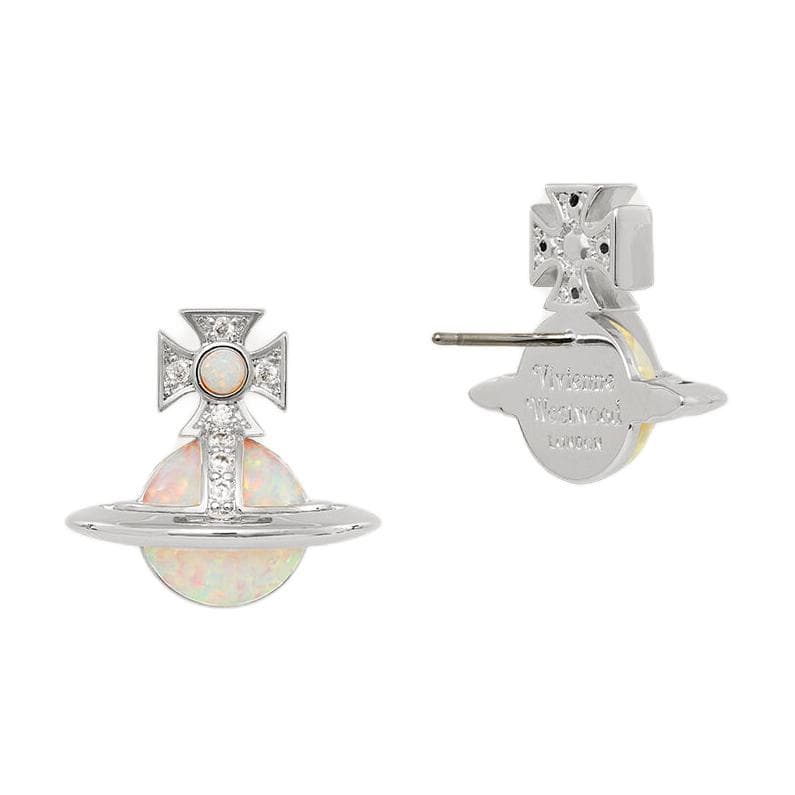 Серьги Vivienne Westwood Franca Латунь Серьги-кольца Унисекс Парный Серебристый - изображение 2