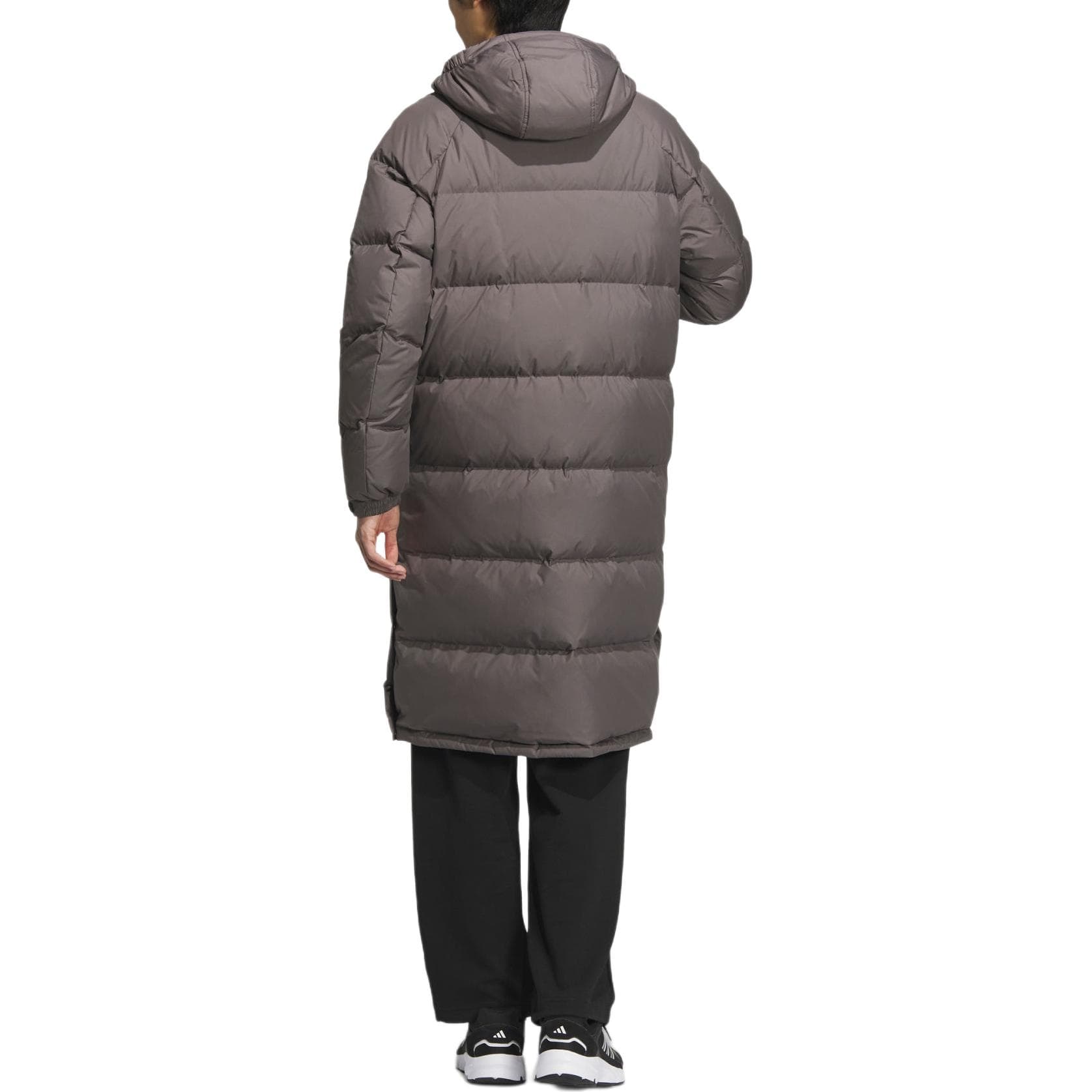 Куртка Adidas LONG DOWN Куртки Пальто Унисекс Угольный Серый - изображение 3
