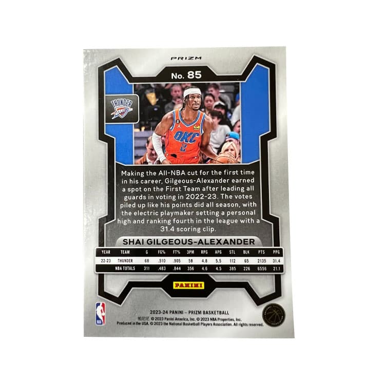 Коллекционные карточки PANINI x Коллекция NBA x Александр x Prizm x Спортивные карты - изображение 2