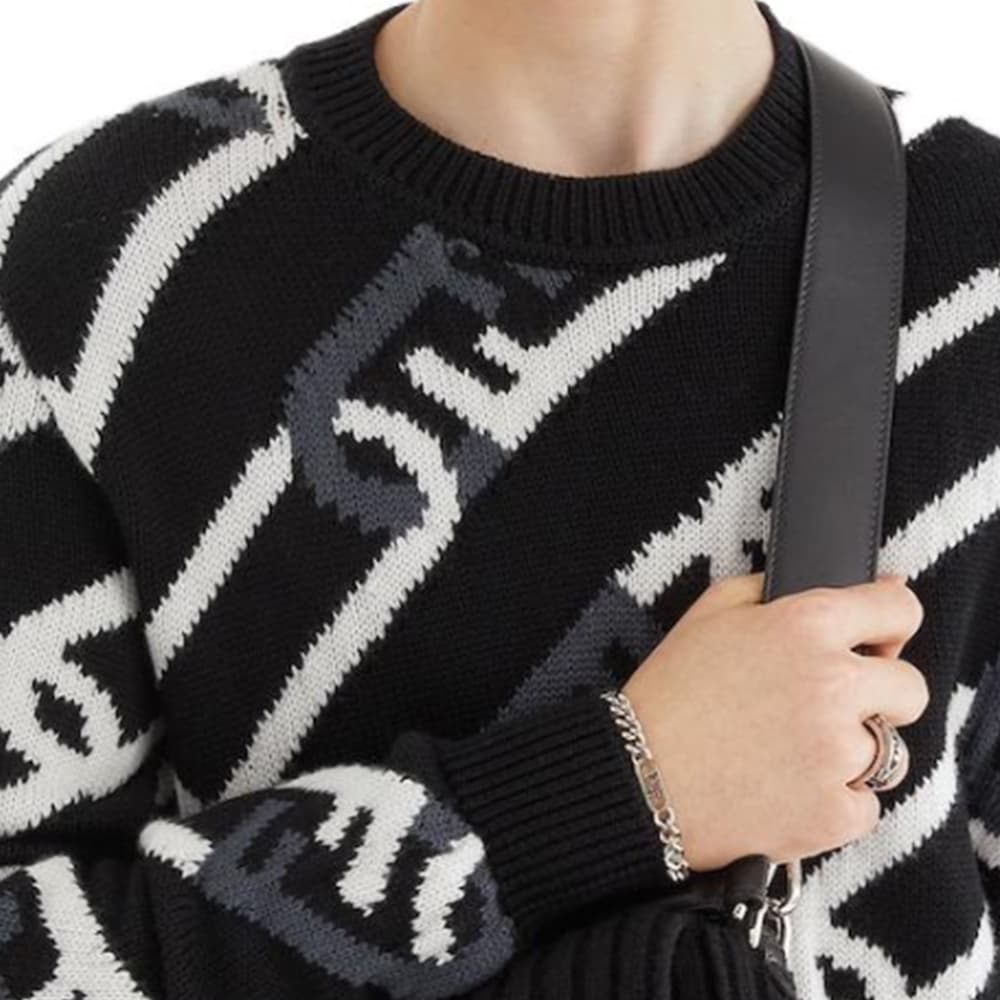 Кофта Fendi Sweater Black — фото 8