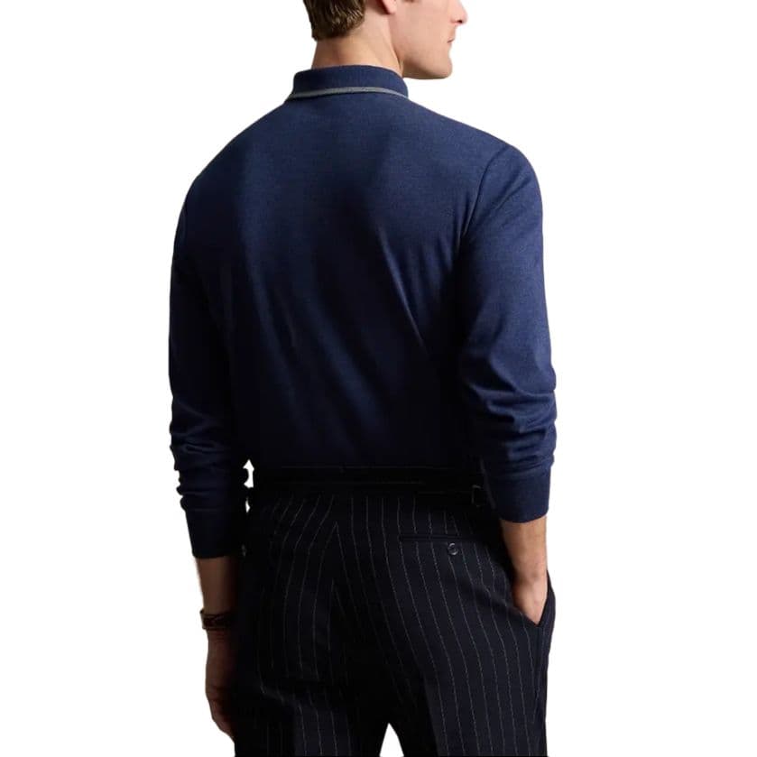 Поло Polo Ralph Lauren SS24 Polo Стандартный Размер Мужской Морской Синий - изображение 4